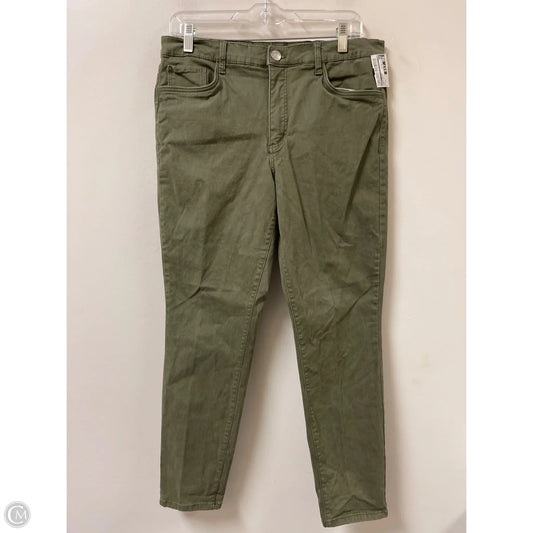 Jeans Skinny By Loft In Green Denim, Size: 12