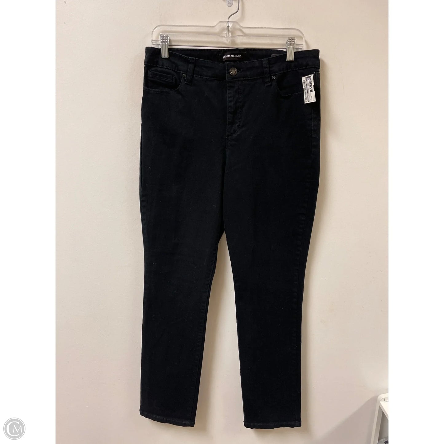 Jeans Skinny By Bandolino In Black Denim, Size: 10