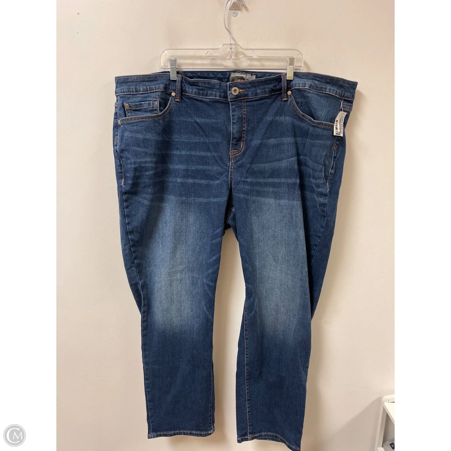 Jeans Straight By Torrid In Blue Denim, Size: 26