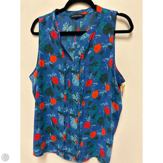 Top Sleeveless By 41 Hawthorn In Blue & Red, Size: Xl