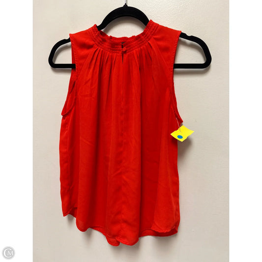 Top Sleeveless By Banana Republic In Red, Size: S