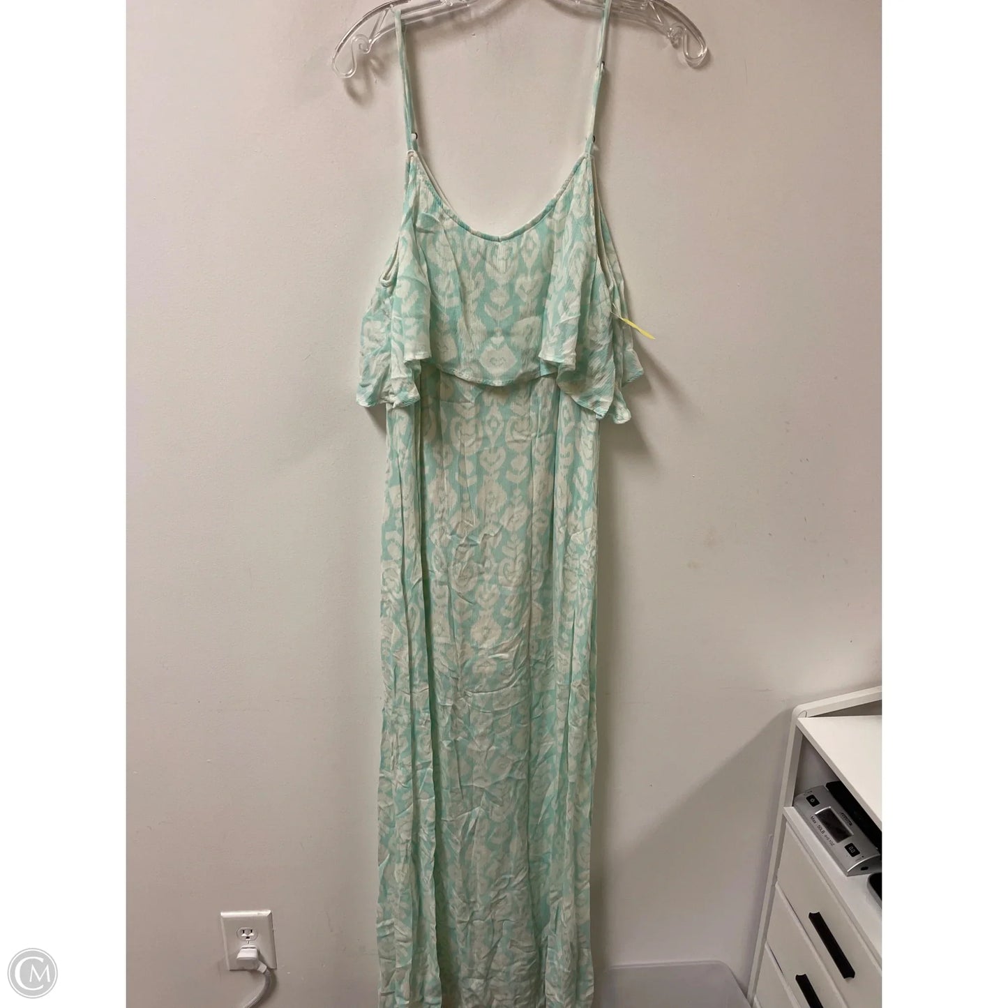 Dress Casual Maxi By Oneill In Blue & White, Size: M
