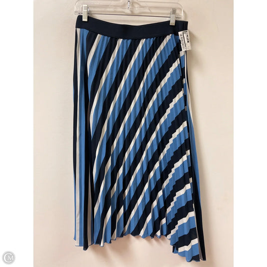 Skirt Midi By H&m In Blue & White, Size: 8