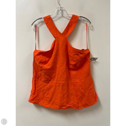 Top Sleeveless By Ann Taylor In Orange, Size: L
