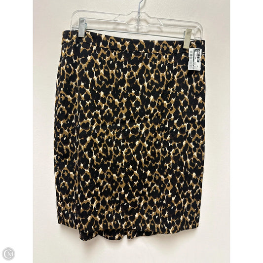 Skirt Midi By Ann Taylor In Animal Print, Size: 8p