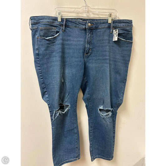 Jeans Skinny By Universal Thread In Blue Denim, Size: 22