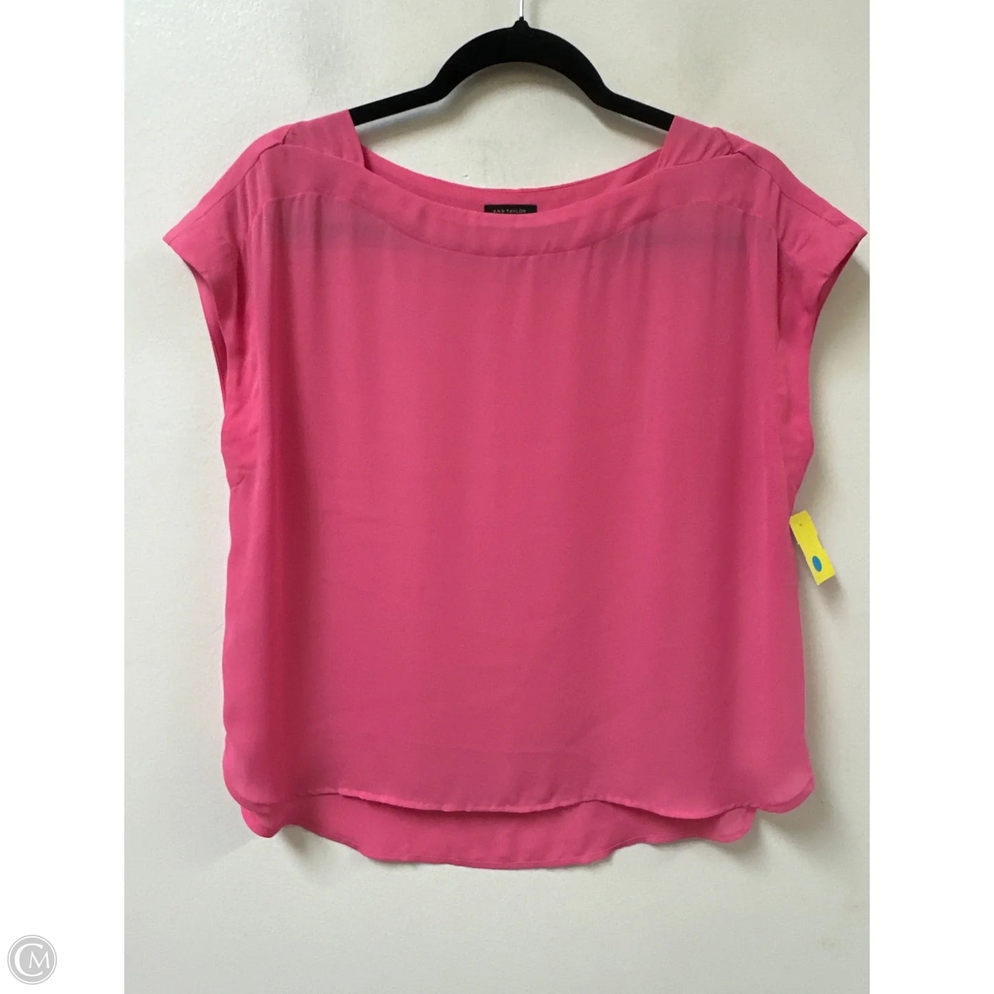 Top Short Sleeve By Ann Taylor In Pink, Size: Mp