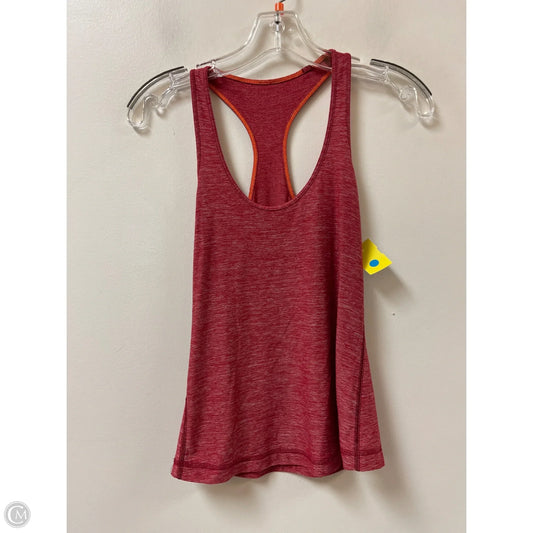 Athletic Tank Top By Lululemon In Red, Size: S
