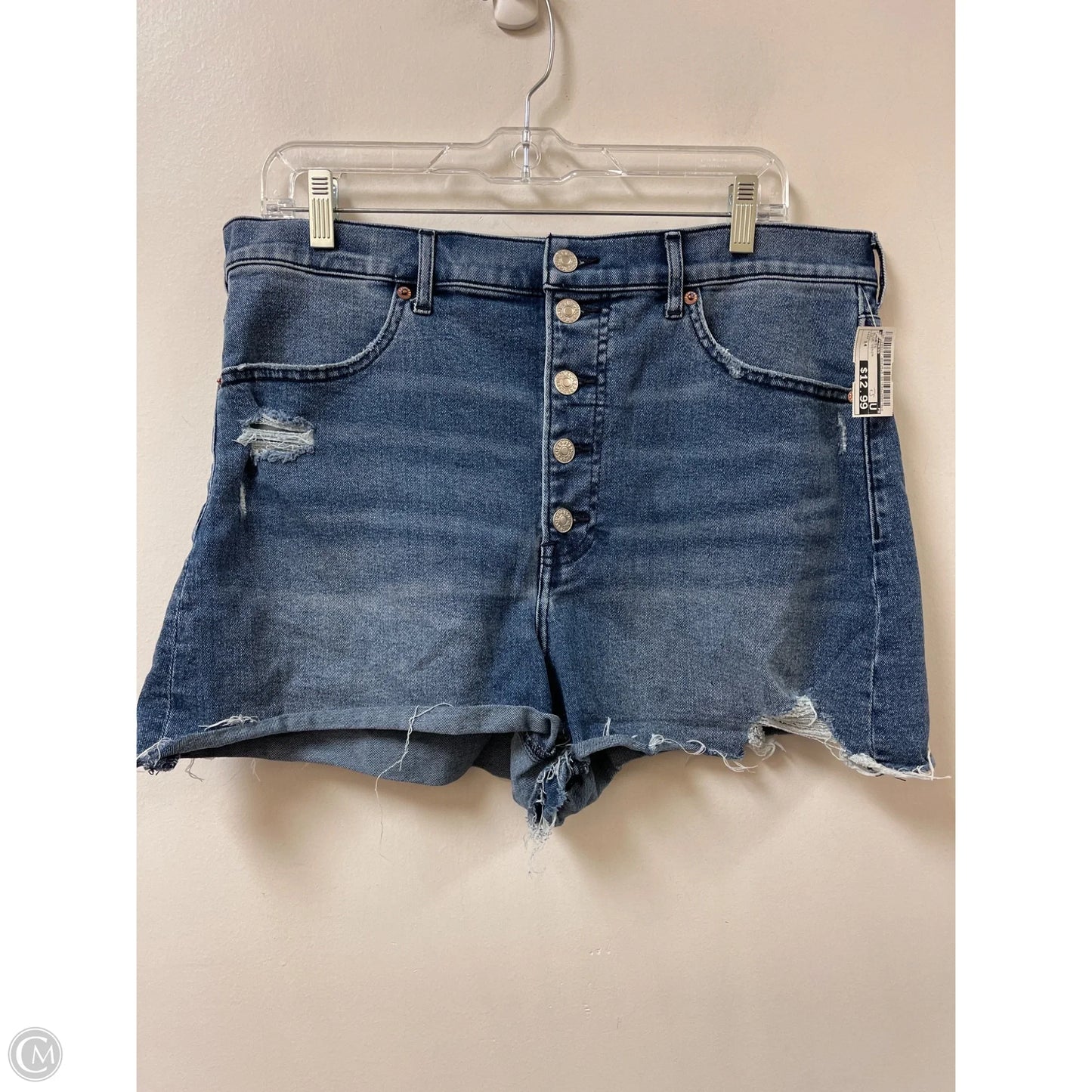 Shorts By Express In Blue Denim, Size: 14