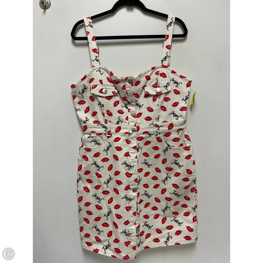 Dress Casual Short By Juicy Couture In Red & White, Size: Xl