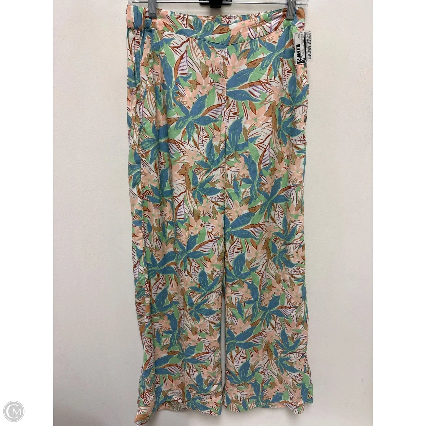 Pants Wide Leg By Roxy In Tropical Print, Size: 4