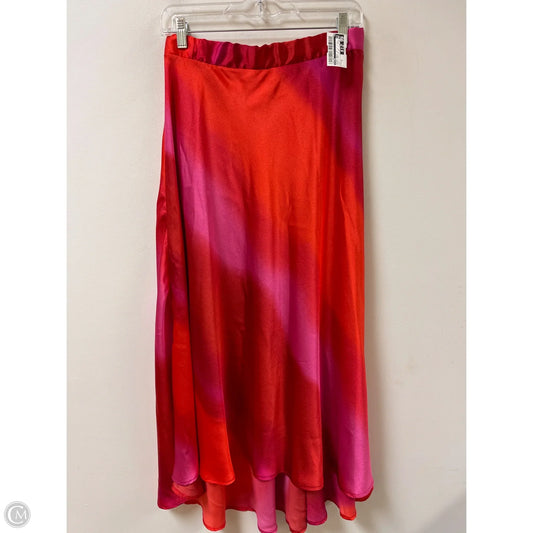 Skirt Maxi By Tyche In Pink & Red, Size: 12