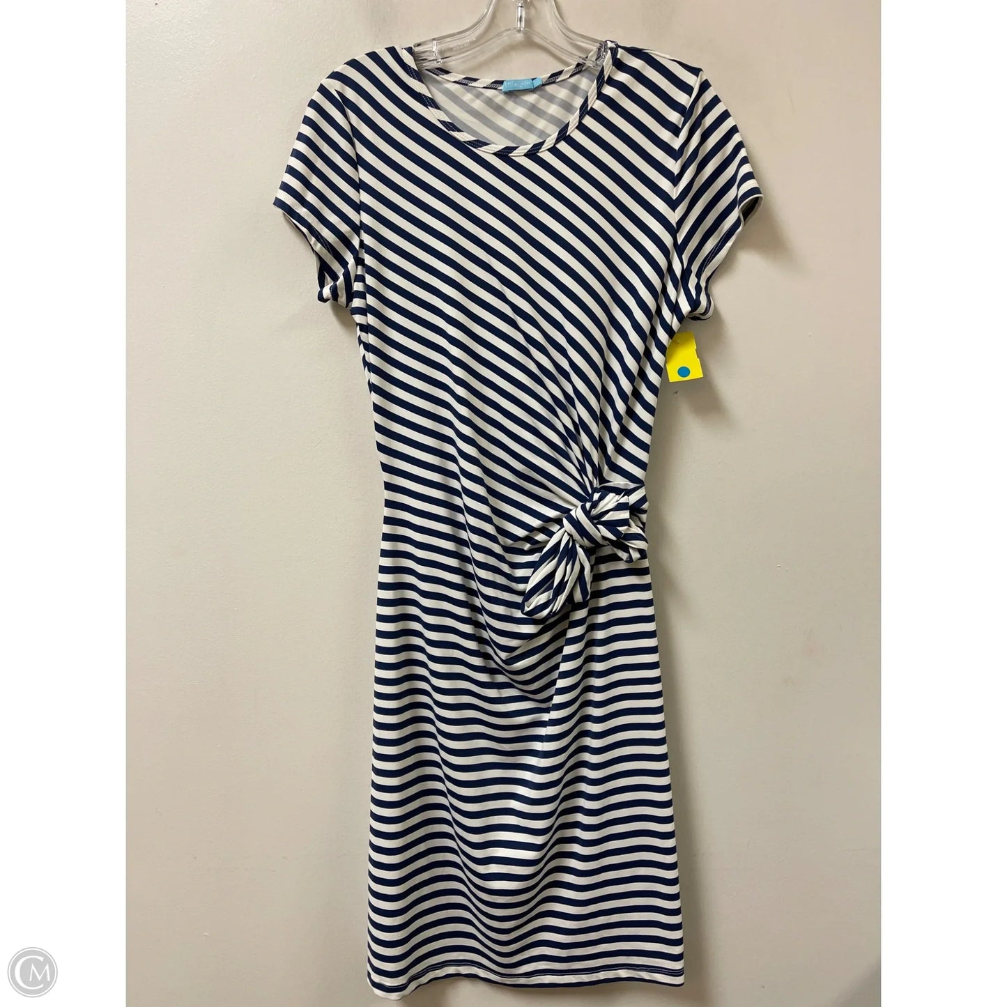 Dress Casual Midi By J Mclaughlin In Blue & White, Size: L