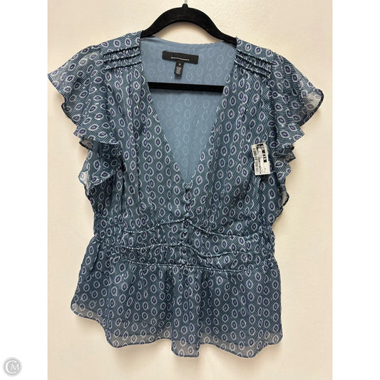 Top Short Sleeve By White House Black Market In Blue, Size: M