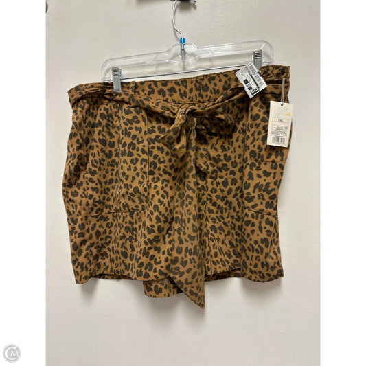 Shorts By A New Day In Animal Print, Size: 18