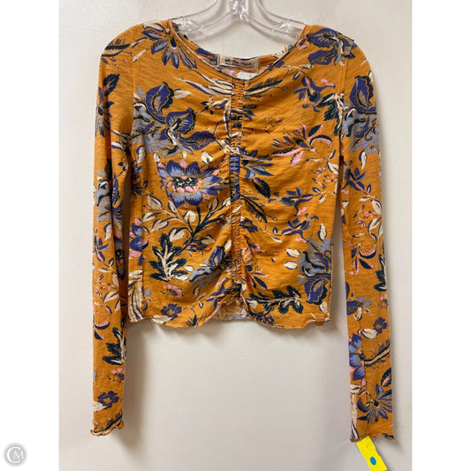Top Long Sleeve By We The Free In Yellow, Size: S