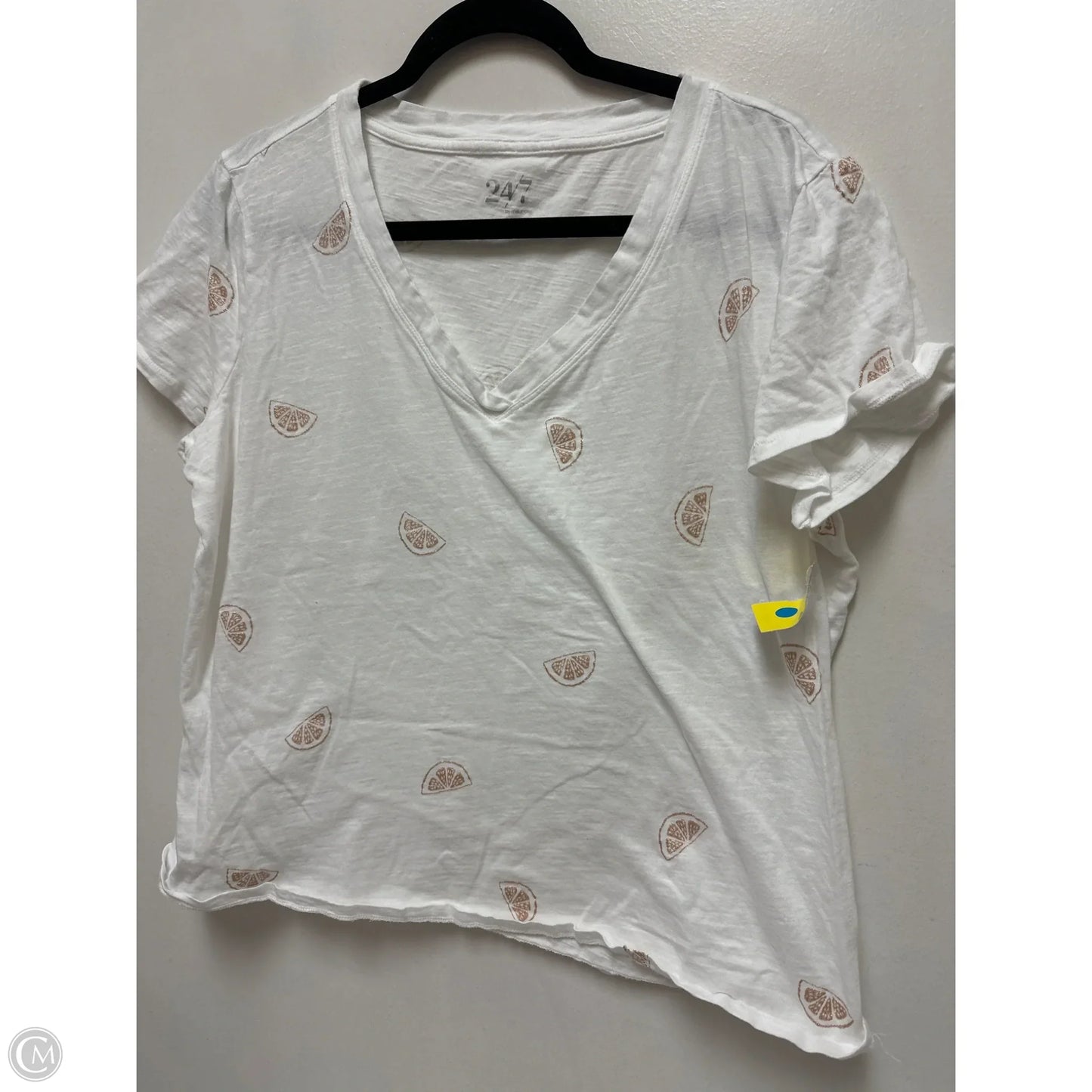 Top Short Sleeve By Maurices In White, Size: Xl