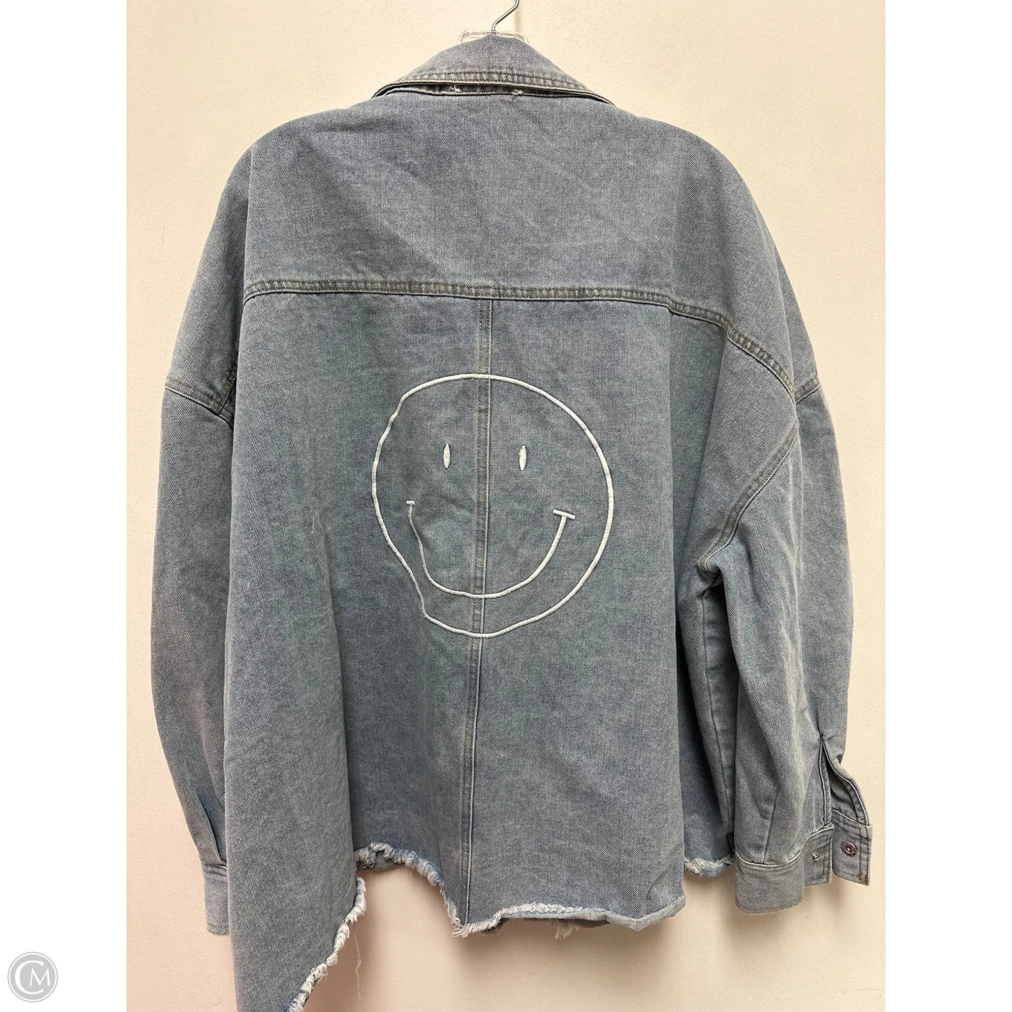 Jacket Denim By First Love In Blue Denim, Size: 2x