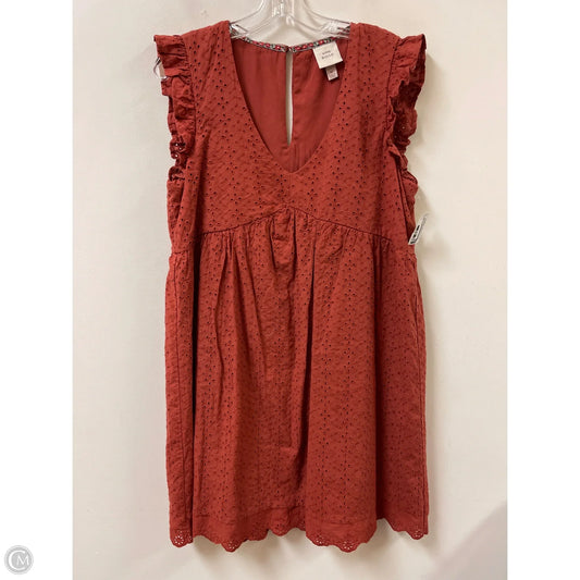 Dress Casual Short By Knox Rose In Orange, Size: M