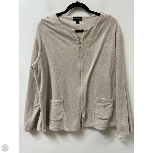 Jacket Fleece By Clothes Mentor In Cream, Size: Xl