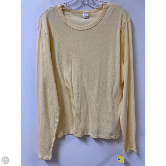 Top Long Sleeve By Gap In Yellow, Size: 1x