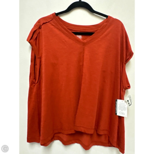 Top Short Sleeve By West Bound In Orange, Size: M