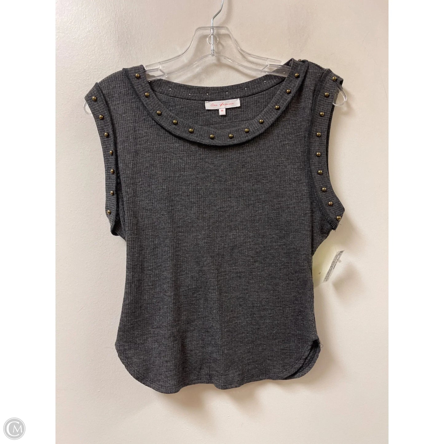 Top Sleeveless By Ces Femme In Grey, Size: M