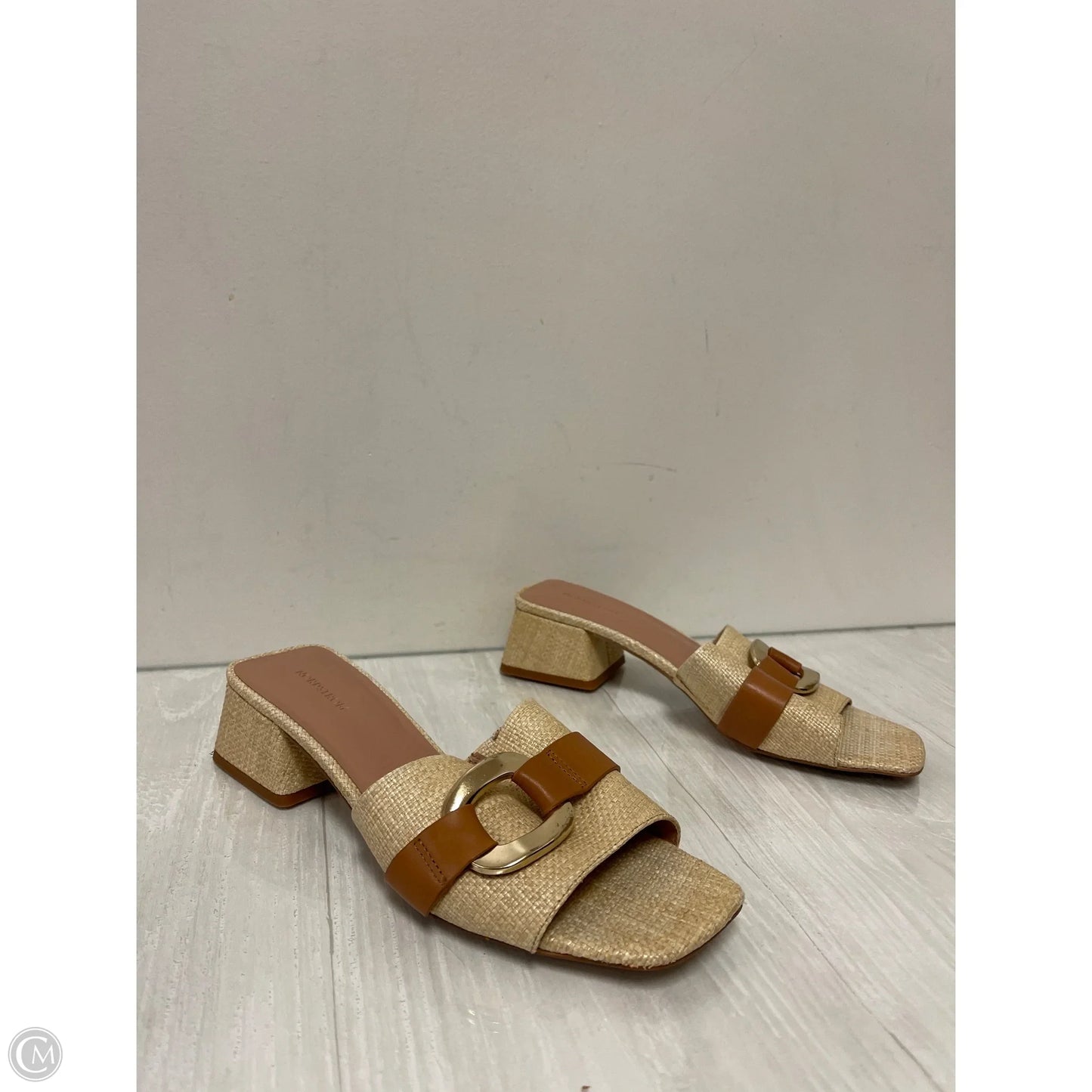 Sandals Heels Block By Nordstrom In Cream, Size: 8.5