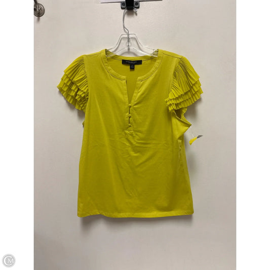 Top Short Sleeve By Marc New York In Yellow, Size: S