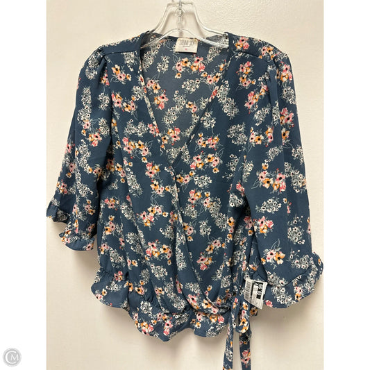 Top Short Sleeve By Sienna Sky In Floral Print, Size: M
