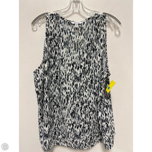Top Sleeveless By Nine West In Black & White, Size: 1x