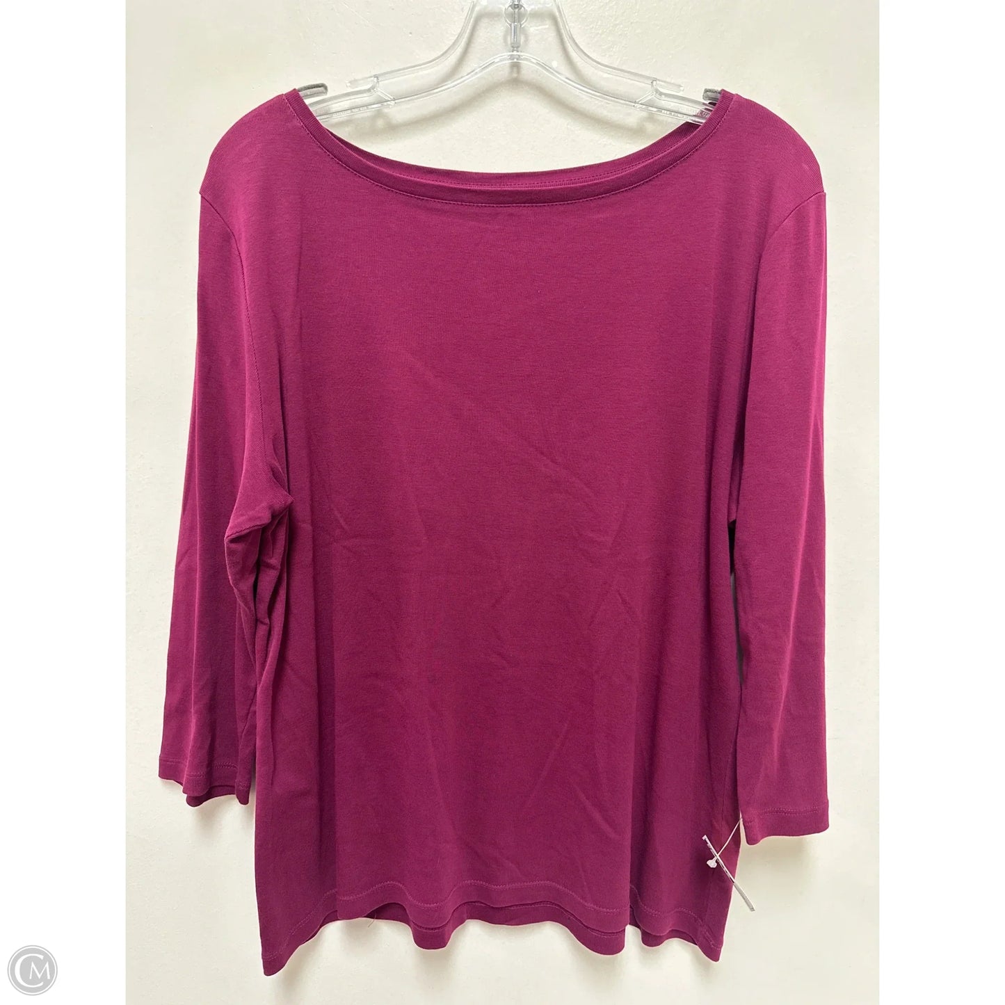 Top Long Sleeve By Talbots In Purple, Size: Xl