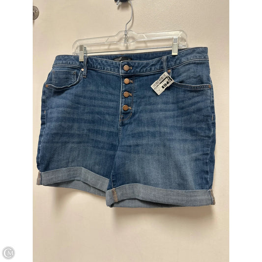 Shorts By Simply Vera In Blue Denim, Size: 16