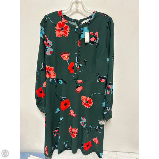 Dress Casual Midi By Loft In Green, Size: M