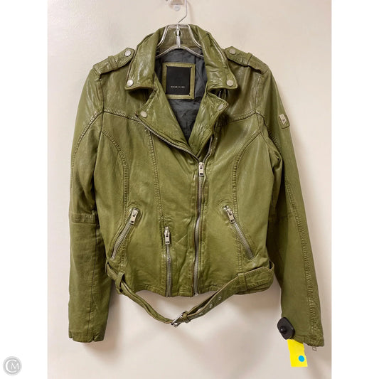Jacket Leather By Cma In Green, Size: M