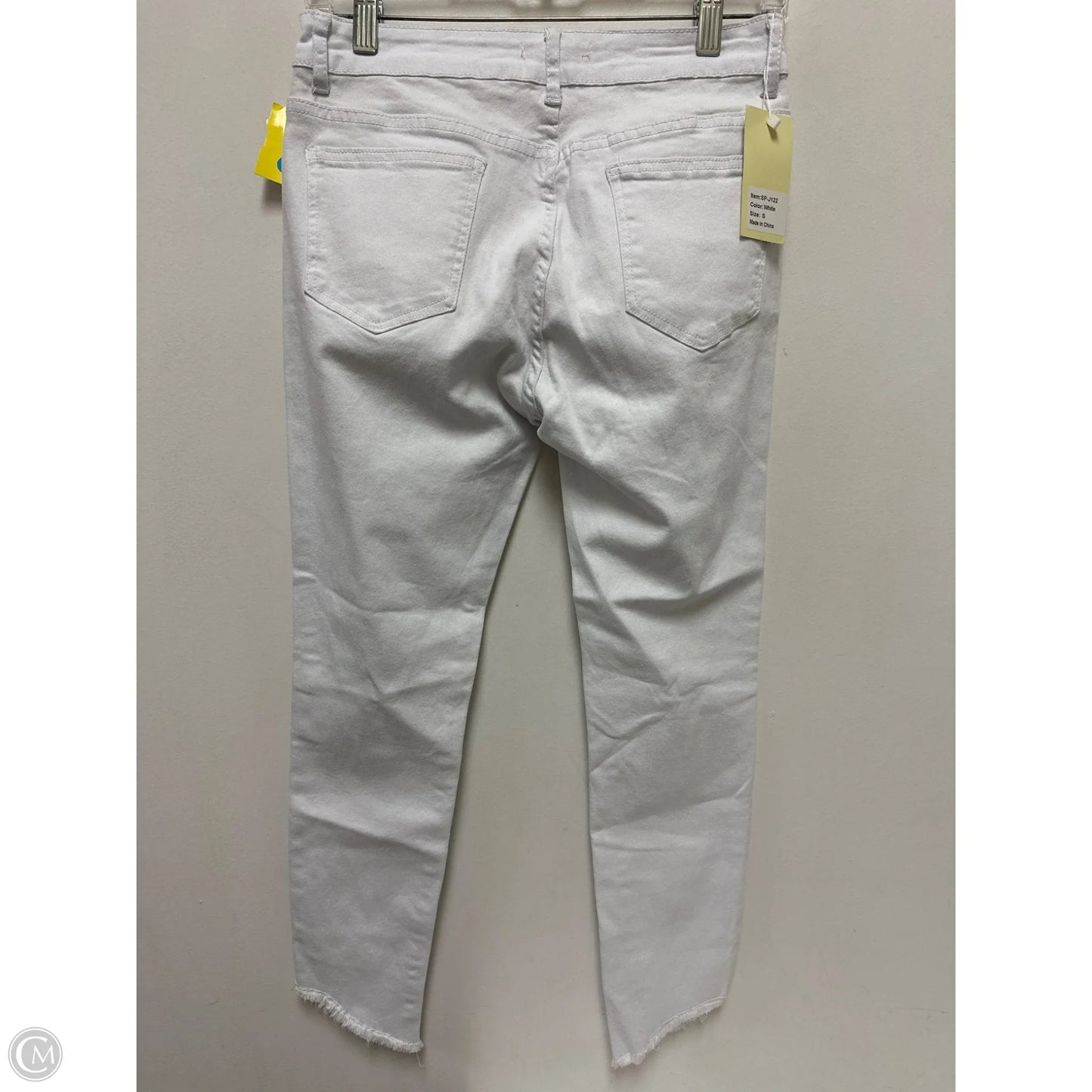 Jeans Skinny By Southern Stitch In White Denim, Size: 4