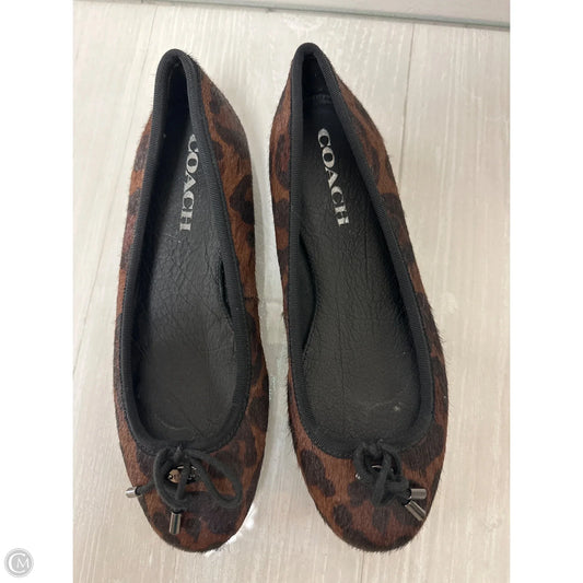 Shoes Designer By Coach In Animal Print, Size: 6
