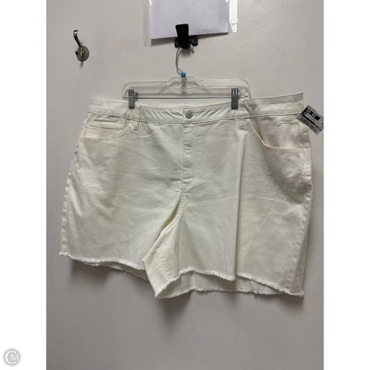 Shorts By Ava & Viv In White Denim, Size: 26