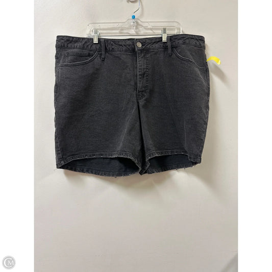 Shorts By Ava & Viv In Black Denim, Size: 22