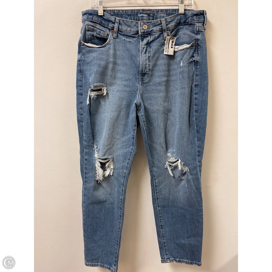 Jeans Straight By Old Navy In Blue Denim, Size: 14