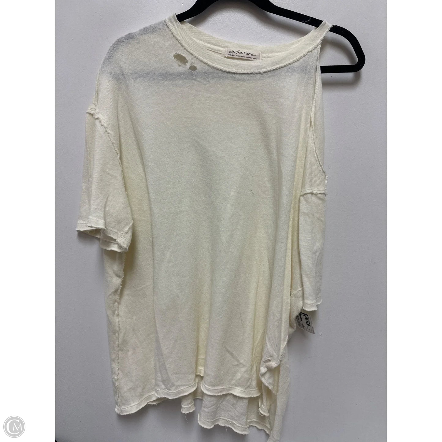 Top Short Sleeve By We The Free In Cream, Size: S