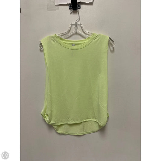 Athletic Top Short Sleeve By Athleta In Green, Size: S