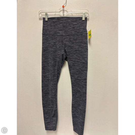 Athletic Leggings By Lululemon In Black & Grey, Size: 4