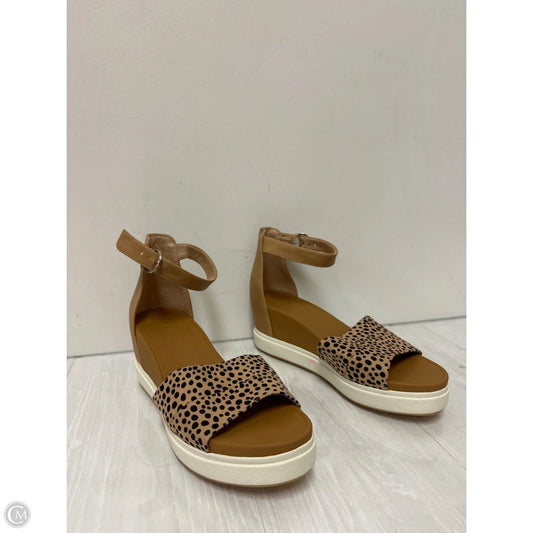 Sandals Heels Wedge By Dr Scholls In Animal Print, Size: 10