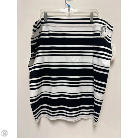 Skirt Mini & Short By Boutique + In Black & White, Size: 3x