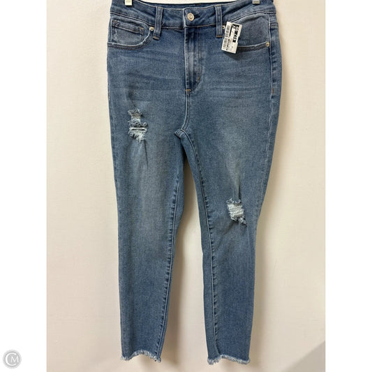Jeans Skinny By Max Studio In Blue Denim, Size: 10