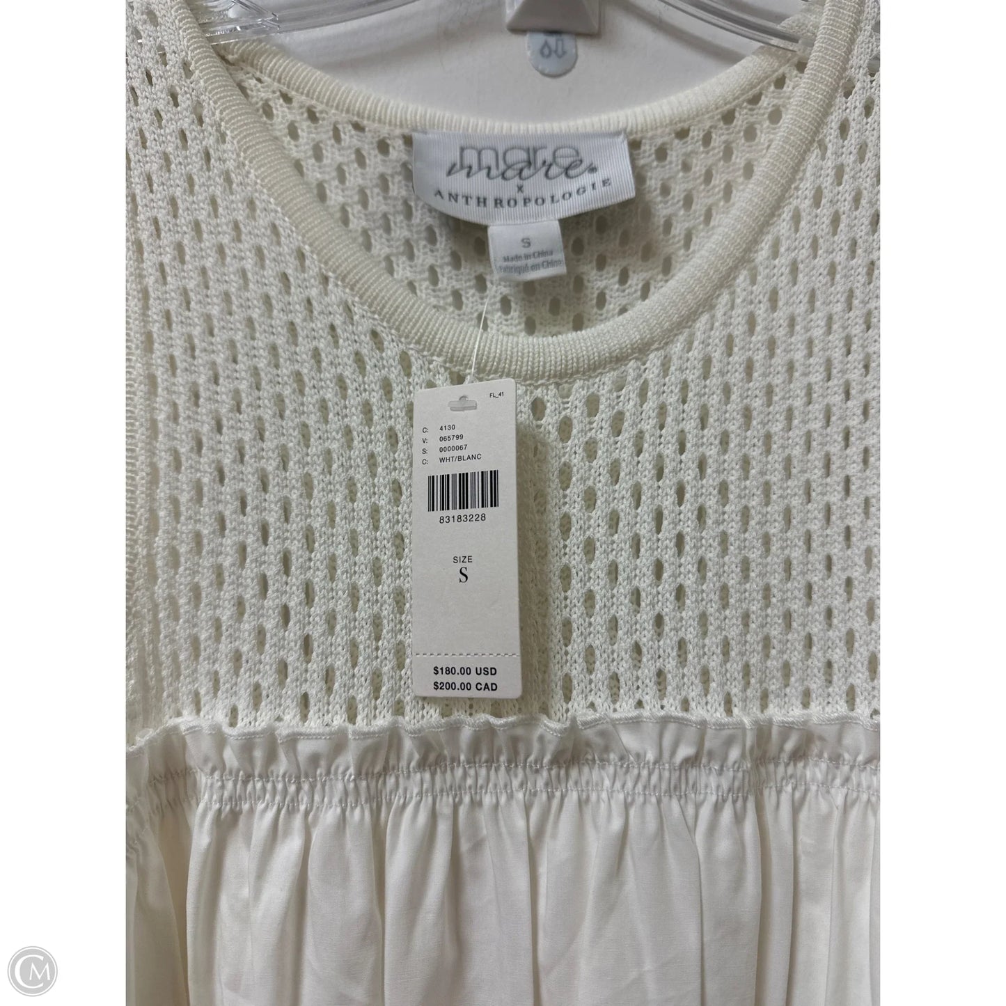 Dress Casual Maxi By Mare Mare In White, Size: S