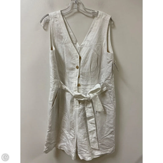 Romper By Loft In White, Size: L