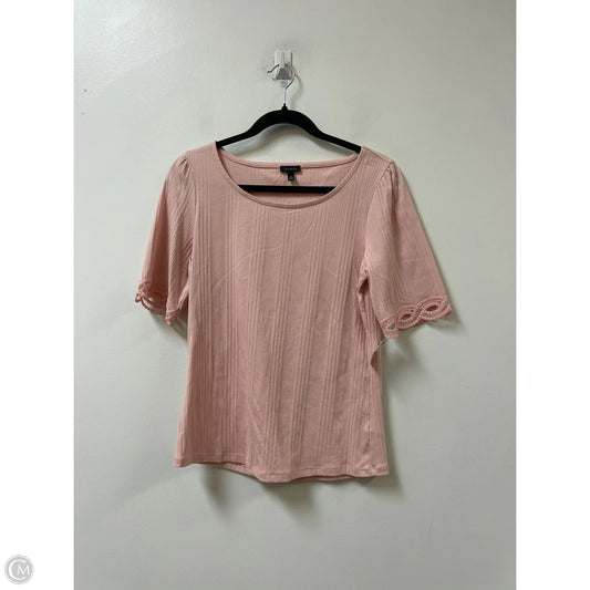 Top Short Sleeve By Talbots In Pink, Size: M