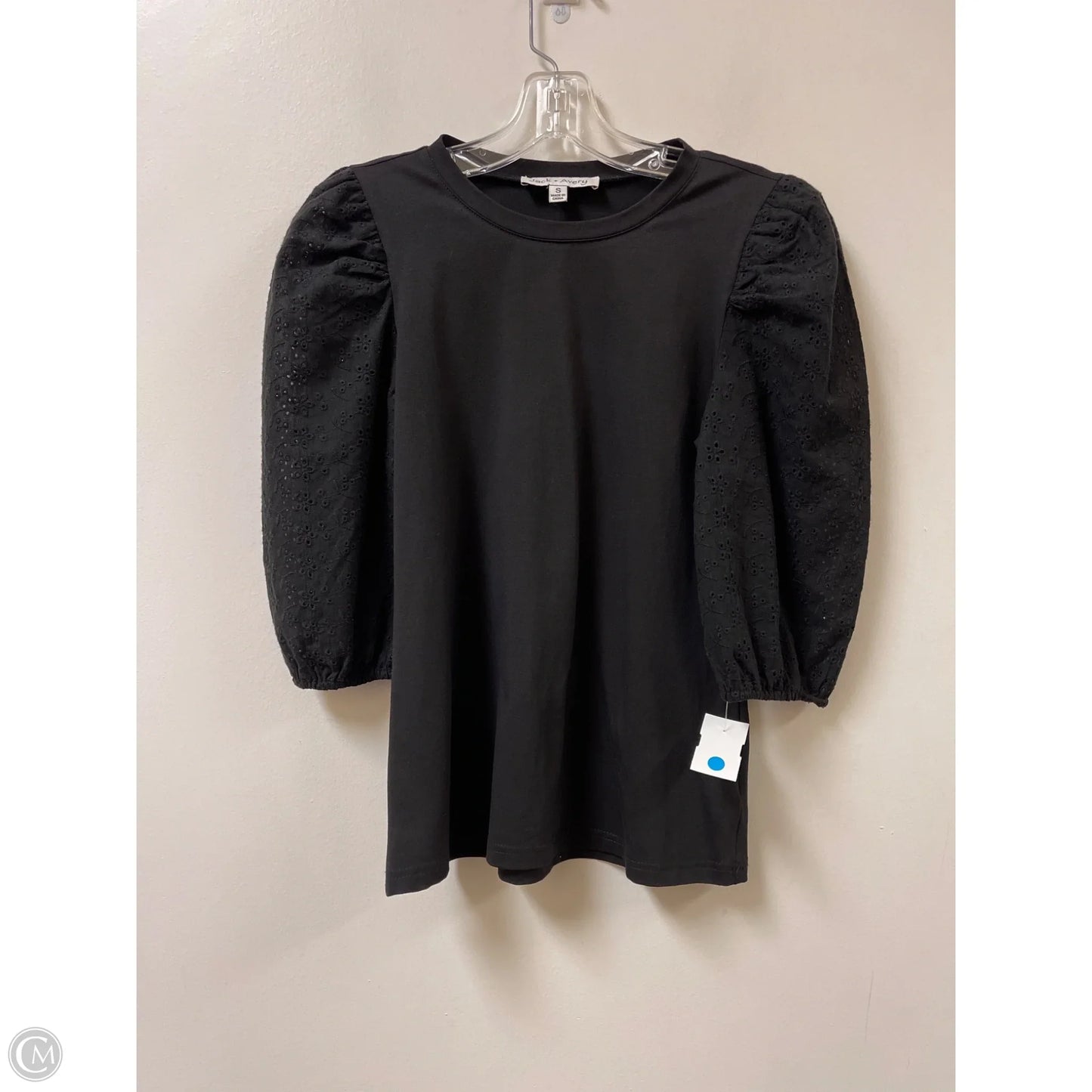 Top Long Sleeve By Clothes Mentor In Black, Size: S